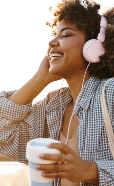enjoying music
